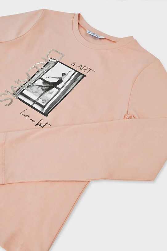 Dziewczynka Mayoral longsleeve dziecięcy 7017.8B.Junior.9BYA różowy