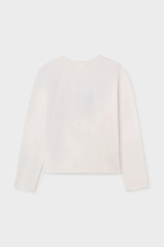 Dziewczynka Mayoral longsleeve dziecięcy 7018.8B.Junior.9BYA biały