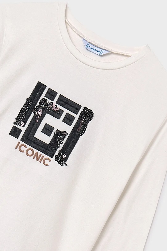 Mayoral longsleeve dziecięcy biały 7018.8B.Junior.9BYA