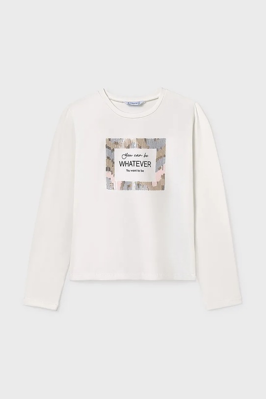 Mayoral longsleeve dziecięcy 7018.8B.Junior.9BYA beżowy AW25