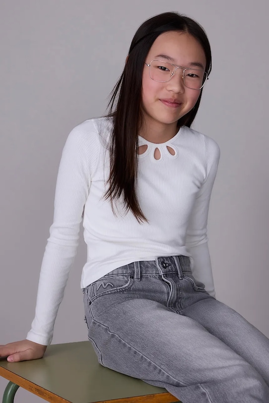 Mayoral longsleeve okrągły biały 7022.8F.Junior.9BYA