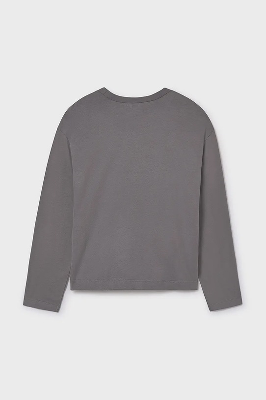 Dziewczynka Mayoral longsleeve bawełniany 7025.8H.Junior.9BYA szary