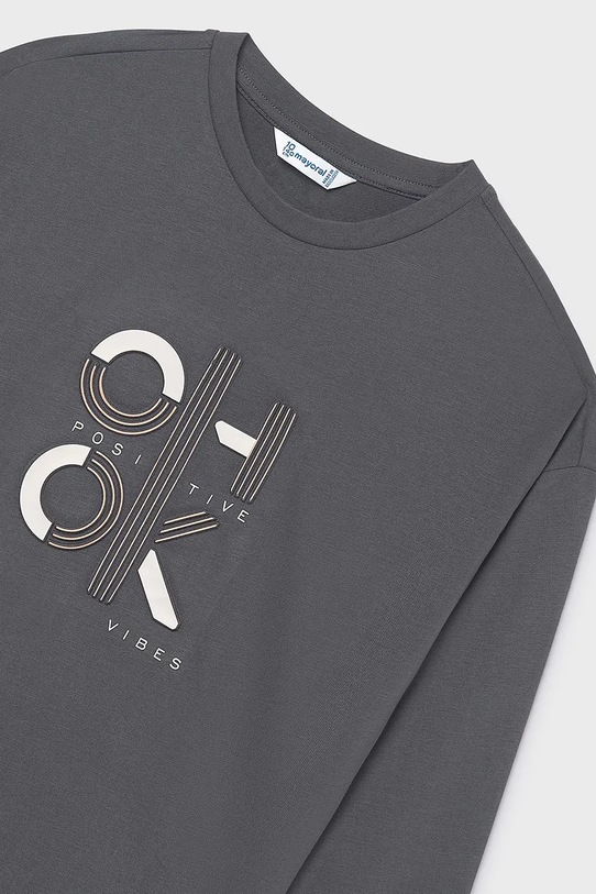 Дівчинка Дитячий лонгслів Mayoral 7028.8K.Junior.9BYA сірий