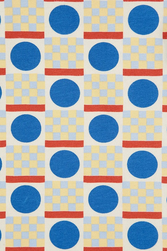 Dziewczynka Bobo Choses longsleeve bawełniany dziecięcy Geometric Scacs 225AC023 zielony