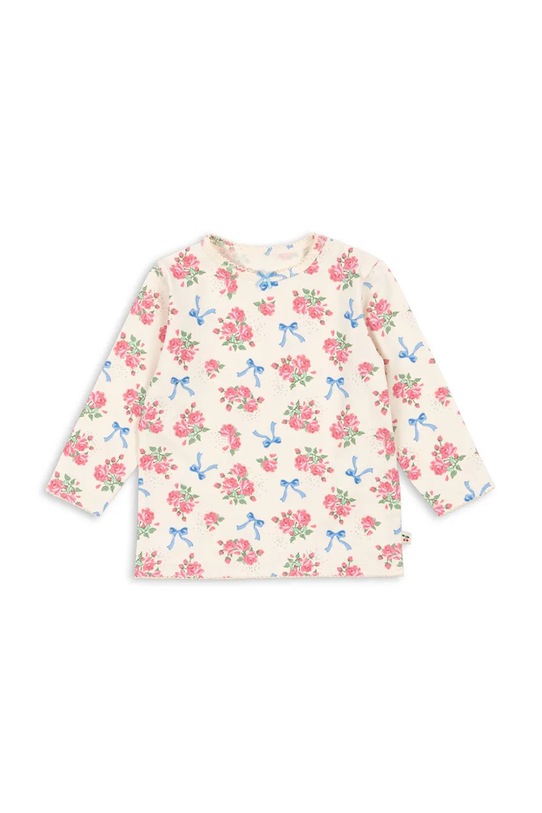 Konges Sløjd longsleeve niemowlęcy BASIC BLOUSE GOTS z elastanem beżowy KS103701.G.9BYA