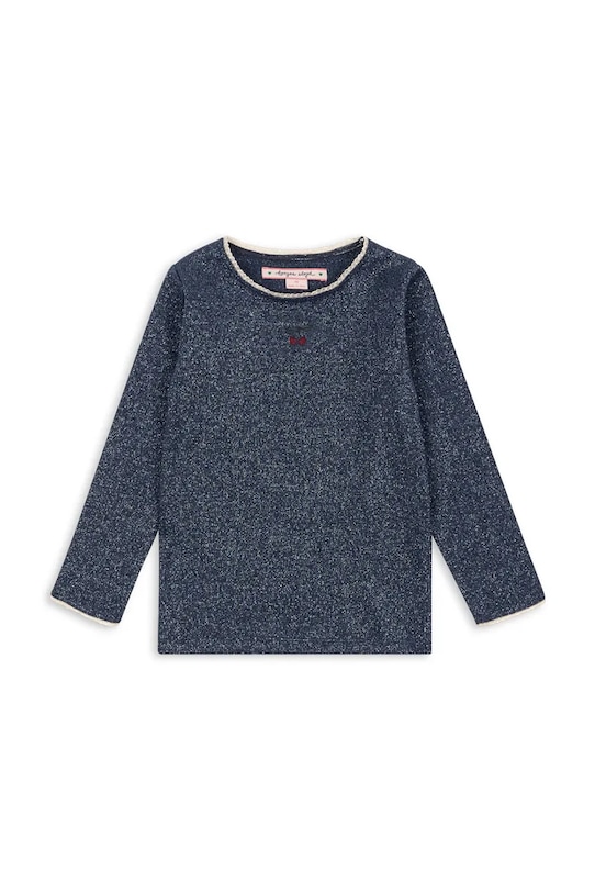 Konges Sløjd gyerek hosszúujjú ROLI BLOUSE pamut sötétkék KS103967.9BYA