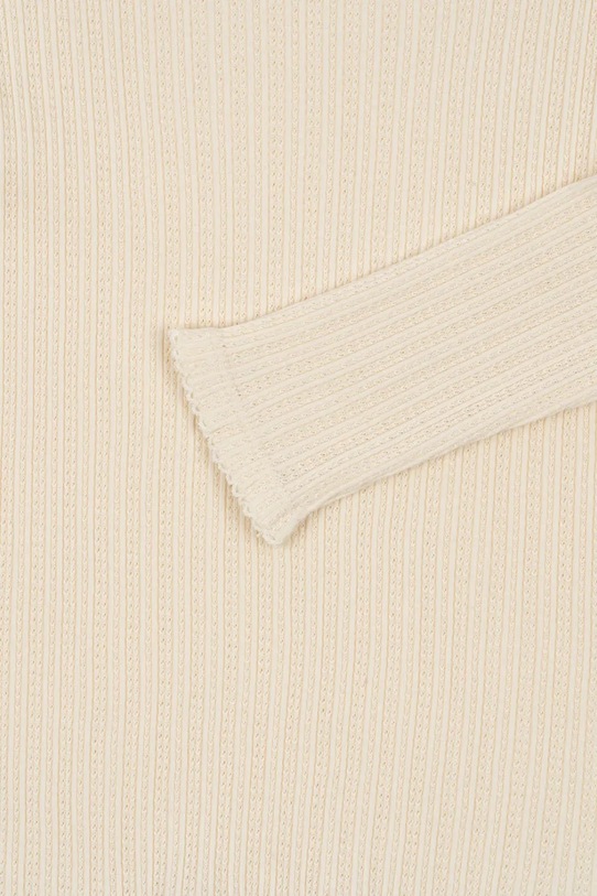 Παιδικό βαμβακερό μακρυμάνικο Konges Sløjd PAPIN BLOUSE GOTS μπεζ KS103957.9BYA