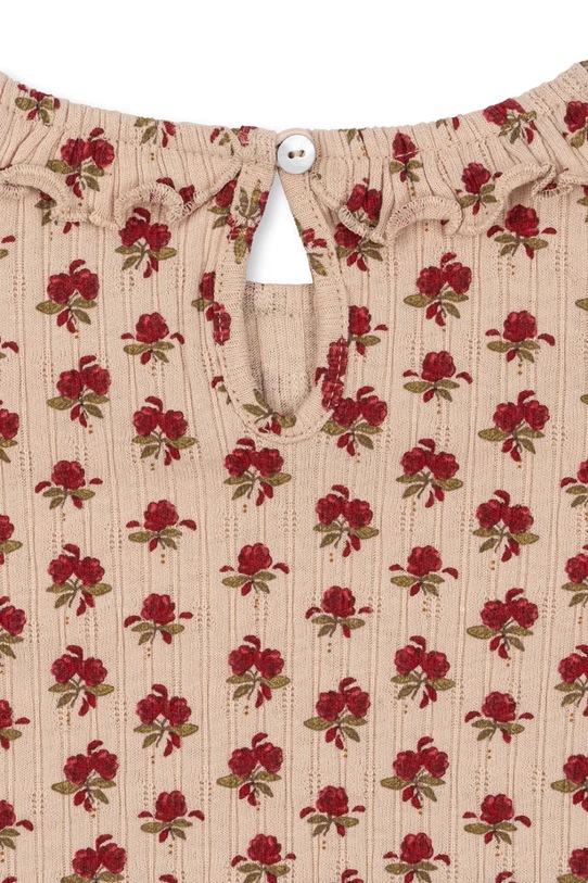 Konges Sløjd longsleeve dziecięcy NIA BLOUSE GOTS pomarańczowy KS103940.9BYA