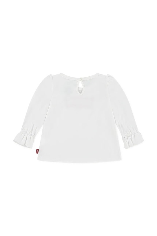 Levi's longsleeve bawełniany niemowlęcy BATWING LS FASHION KNIT TO 1EN569 biały AW25