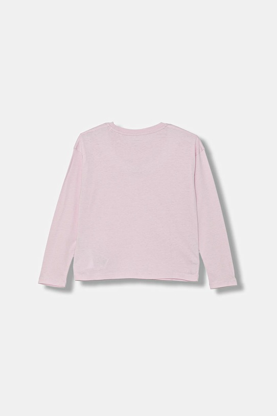 Calvin Klein Jeans longsleeve bawełniany dziecięcy IG0IG02135.128.170.9BYA różowy AW25