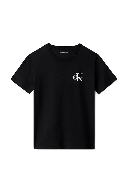 Calvin Klein Jeans t-shirt bawełniany dziecięcy IU0IU00719.104.116.9BYA czarny AW25