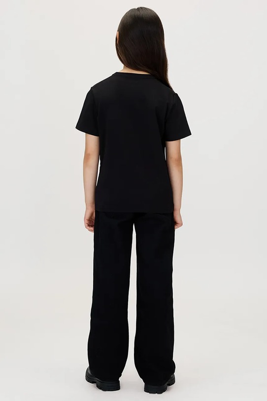 Calvin Klein Jeans t-shirt bawełniany dziecięcy czarny IU0IU00719.104.116.9BYA