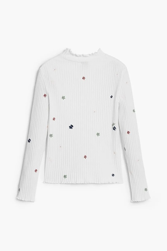 Desigual maglietta a maniche lunghe per bambini 25WGTK19 bianco AW25