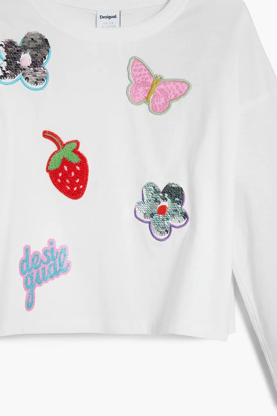 Desigual longsleeve dziecięcy biały 25WGTK21