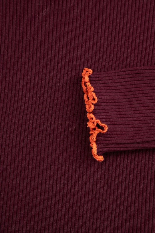 Dětské tričko s dlouhým rukávem Coccodrillo červená ZC5143901AGJ