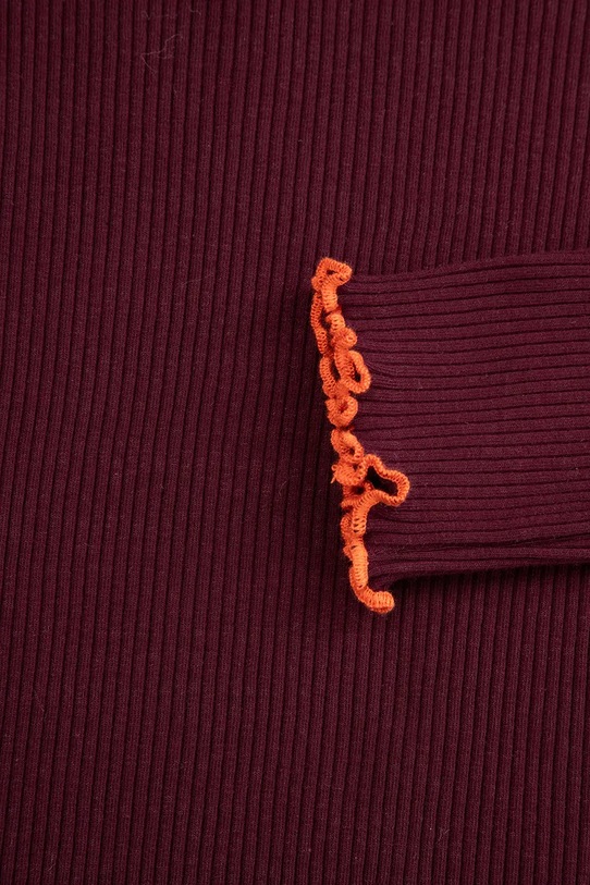 Coccodrillo longsleeve dziecięcy bordowy ZC5143901AGJ