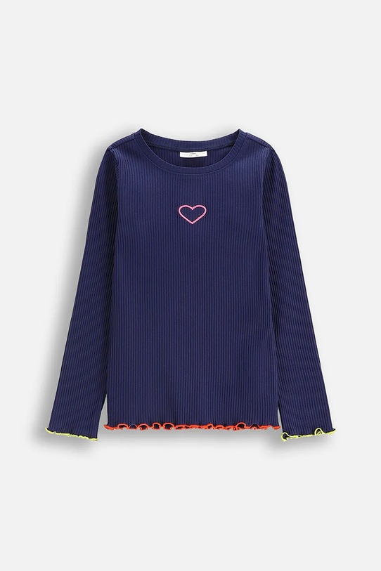 Coccodrillo longsleeve dziecięcy z elastanem granatowy ZC5143101AGK