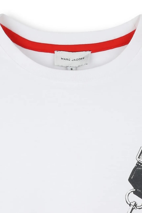 Dziewczynka Marc Jacobs longsleeve bawełniany dziecięcy W60611.86.108 biały