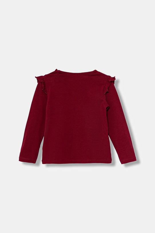 Guess longsleeve niemowlęcy A5BI01.J1314.9BYA bordowy AW25