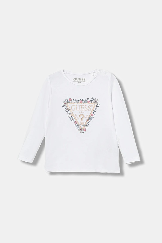 Guess longsleeve niemowlęcy z elastanem biały A5BI02.J1314.9BYA