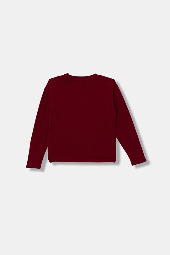 Guess longsleeve dziecięcy J5BI01.J1314.9BYA bordowy AW25