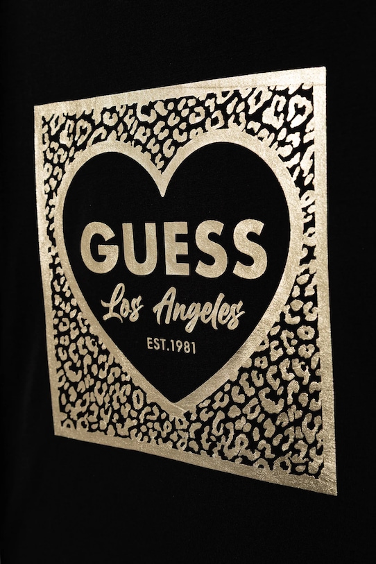 DÍVKA Dětské tričko s dlouhým rukávem Guess J5BI01.J1314.9BYA černá