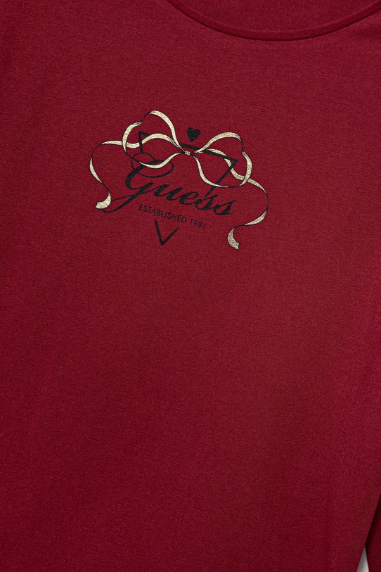 Dziewczynka Guess longsleeve dziecięcy J5BI03.J1314.9BYA bordowy