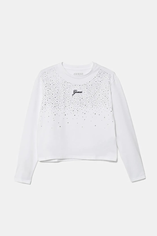 Guess longsleeve dziecięcy aplikacja biały J5BI06.J1314.9BYA