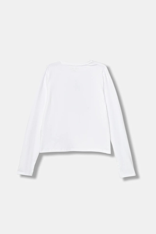 Detské tričko s dlhým rukávom Guess J5BI09.J1314.9BYA biela AW25