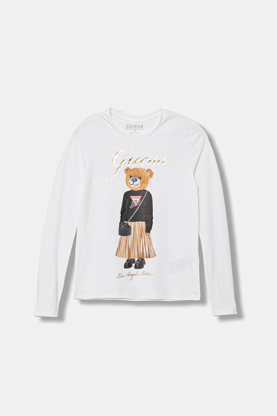 Guess longsleeve dziecięcy z elastanem biały J5BI16.J1314.9BYA