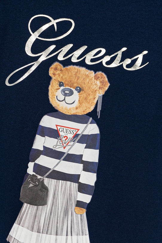 Dziewczynka Guess longsleeve dziecięcy J5BI16.J1314.9BYA granatowy