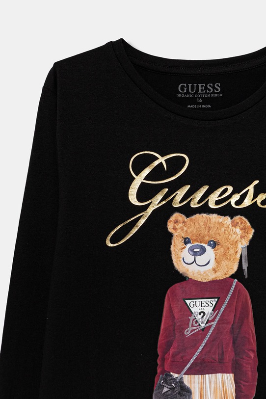 Dziewczynka Guess longsleeve dziecięcy J5BI16.J1314.9BYA czarny