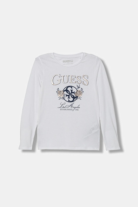 Дитячий лонгслів Guess з еластаном білий J5BI20.J1314.9BYA