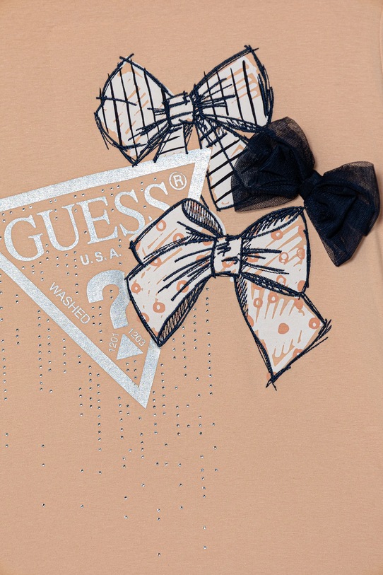 Момиче Детска блуза с дълги ръкави Guess J5BI28.J1314.9BYA оранжев