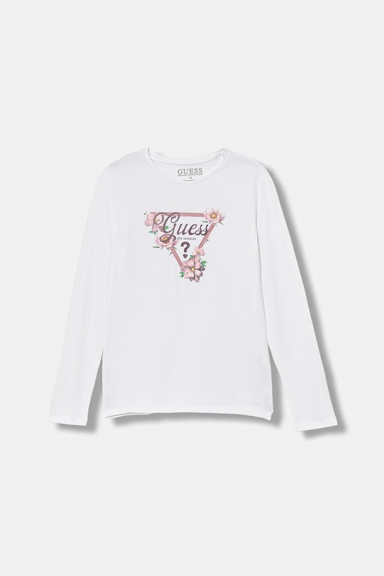 Guess longsleeve dziecięcy z elastanem biały J5BI31.J1314.9BYA