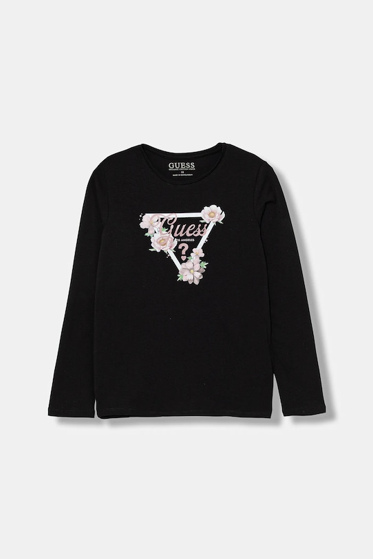 Детский лонгслив Guess с эластаном чёрный J5BI31.J1314.9BYA