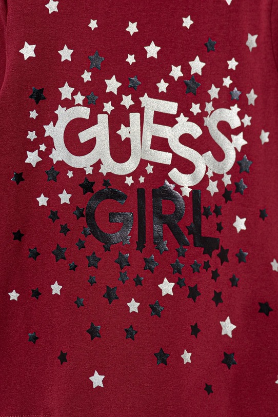 Dziewczynka Guess longsleeve dziecięcy K5BI00.J1314.9BYA bordowy