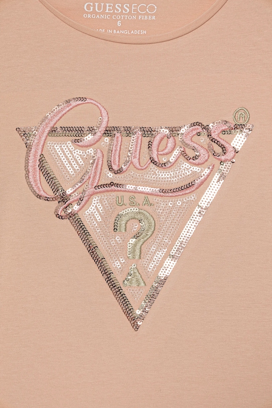 Dziewczynka Guess longsleeve dziecięcy K5BI06.J1314.9BYA pomarańczowy