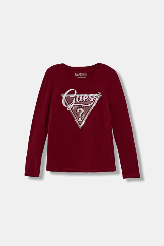 Guess longsleeve copii imprimeu burgundia K5BI06.J1314.9BYA