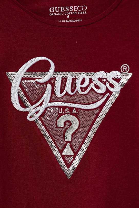 Fete Guess longsleeve copii K5BI06.J1314.9BYA burgundia
