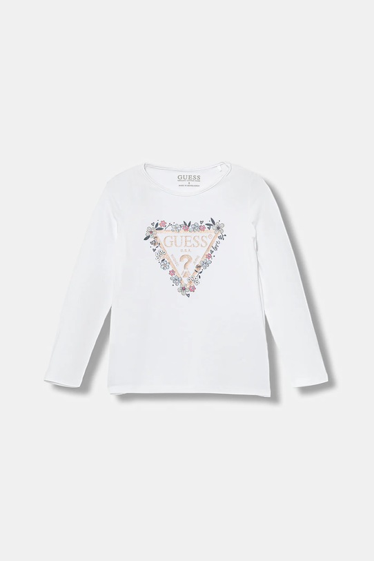 Guess t-shirt dziecięcy nadruk biały K5BI08.J1314.9BYA