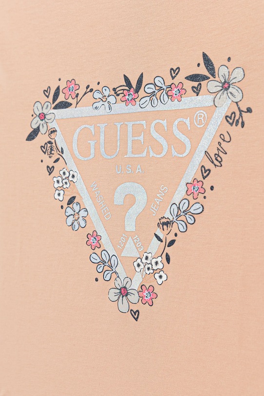 Dziewczynka Guess t-shirt dziecięcy K5BI08.J1314.9BYA pomarańczowy