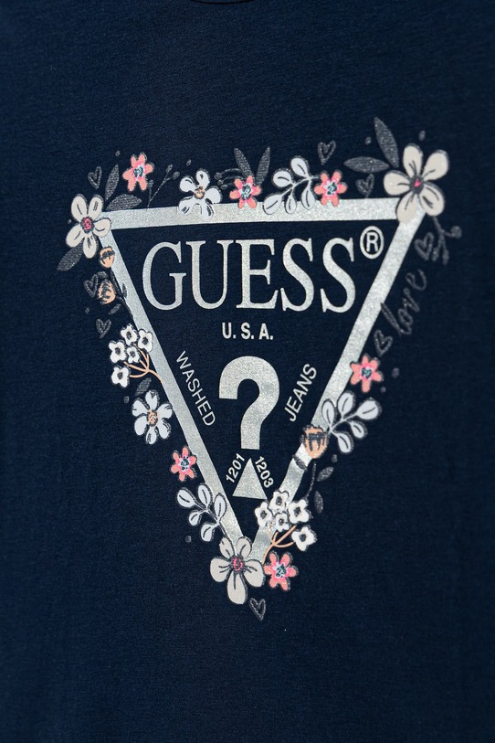 Девочка Детская футболка Guess K5BI08.J1314.9BYA тёмно-синий