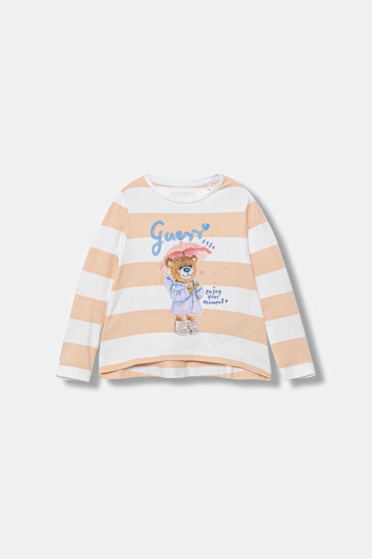 Дитячий лонгслів Guess візерунок помаранчевий K5BI11.K9NF4.9BYA