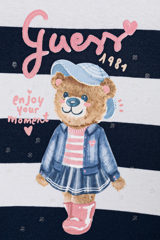 Dievča Detské tričko s dlhým rukávom Guess K5BI11.K9NF4.9BYA tmavomodrá