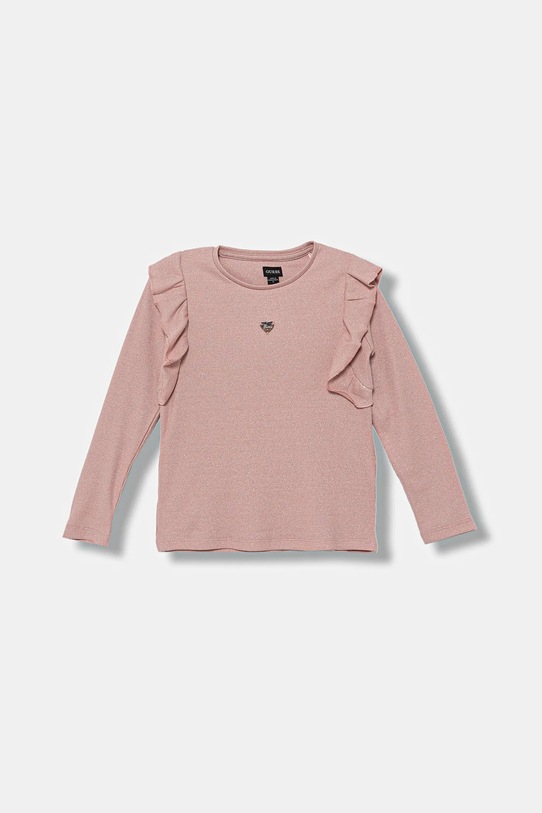 Детский лонгслив Guess с эластаном розовый K5BI15.K0670.9BYA