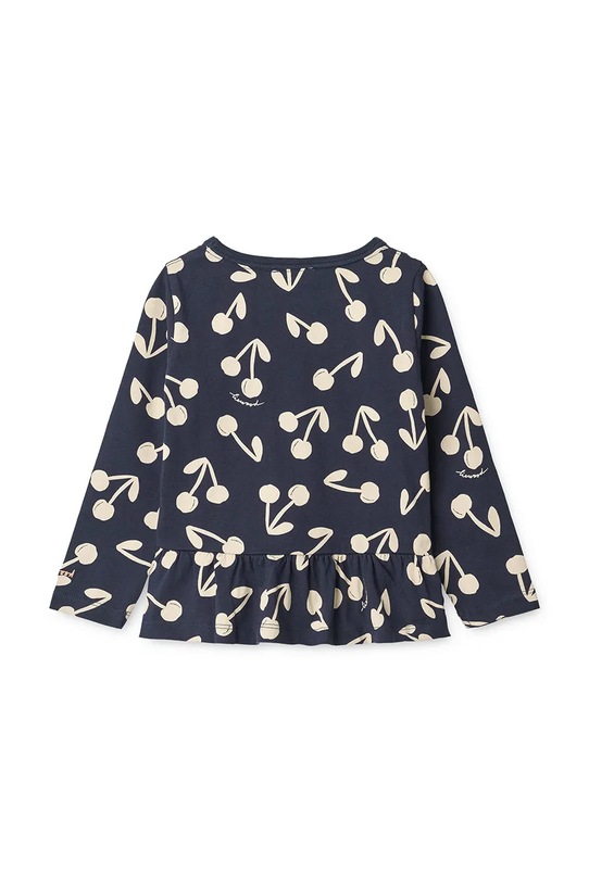 Liewood longsleeve bawełniany dziecięcy Margit Printed Longsleeve T-shirt LW20212.9BYA granatowy AW25