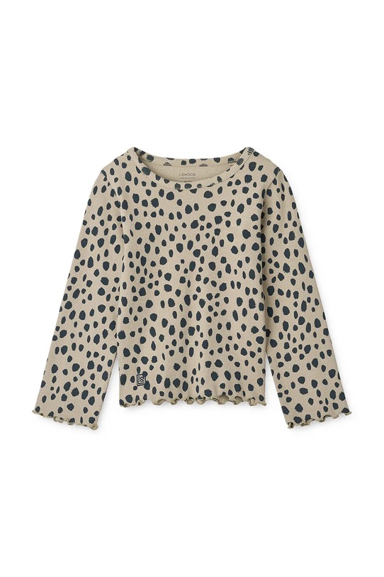 Liewood longsleeve dziecięcy Nieve Printed Longsleeve Rib T-shirt LW20345.9BYA beżowy AW25