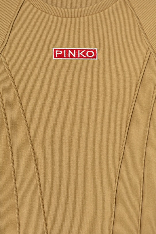 Dziewczynka Pinko longsleeve dziecięcy KFTS017.C.JE012 beżowy