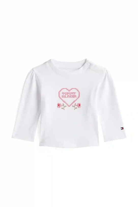 Лонгслив для младенцев Tommy Hilfiger аппликация белый KN0KN02057.9BYA